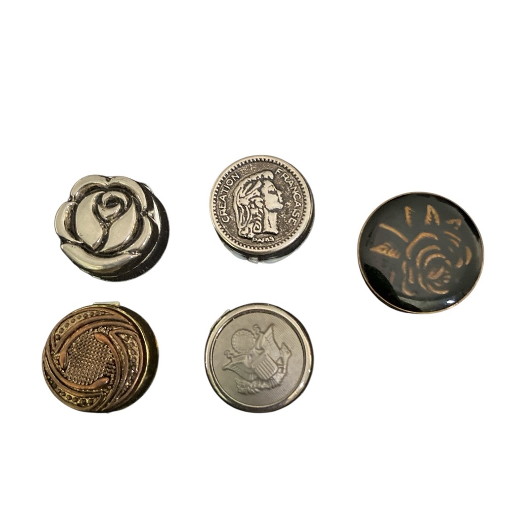Vintage Mixed Lot of 5 Button Covers